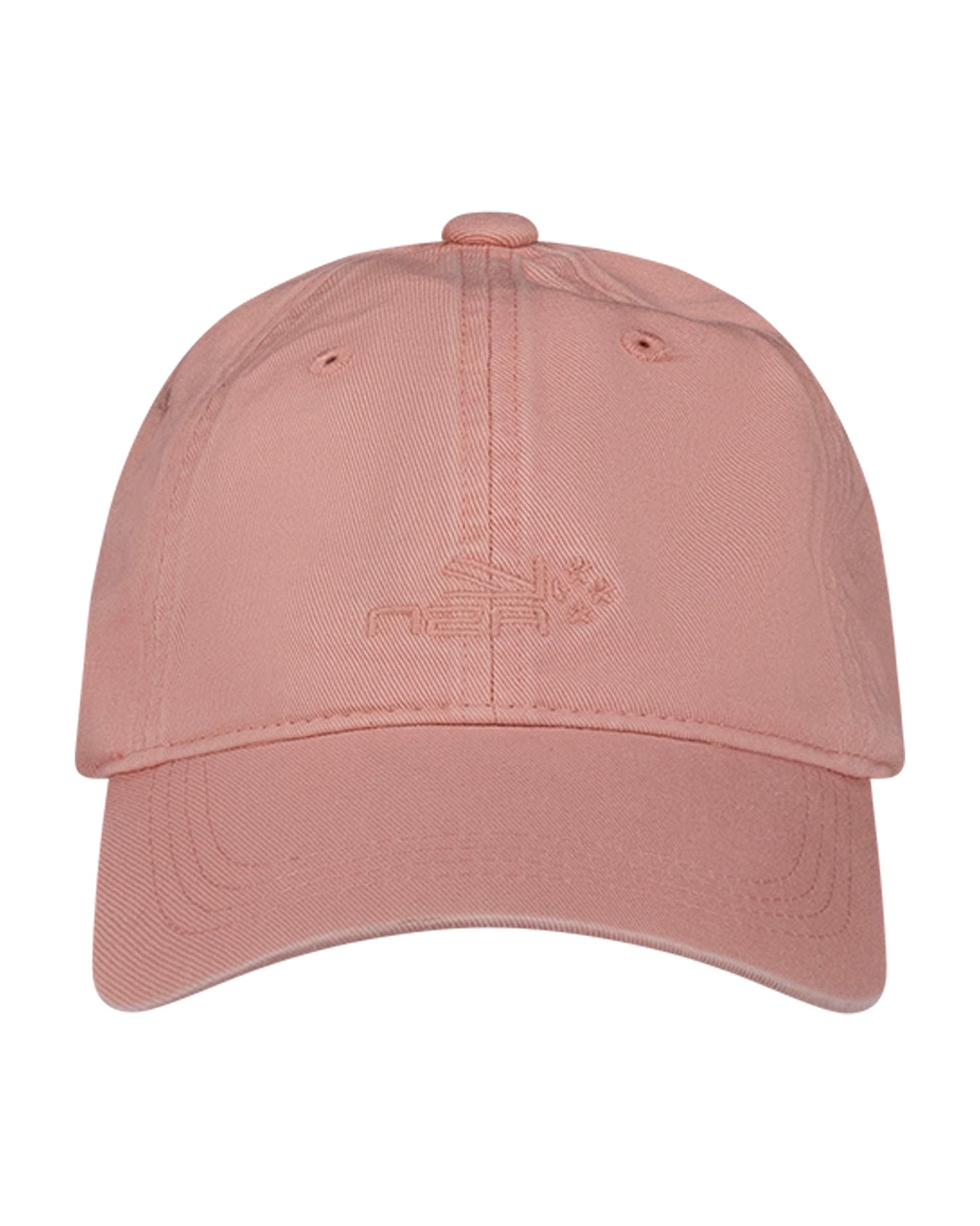 Casquette casual chic orange logo brodé ton sur ton