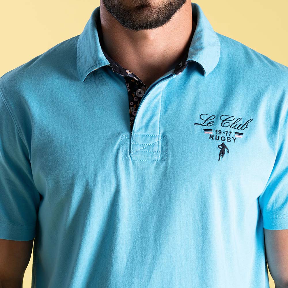 Polo bleu clair à manches courtes Ruckfield Rugby Club
Réf. : 24E_H0006670_012