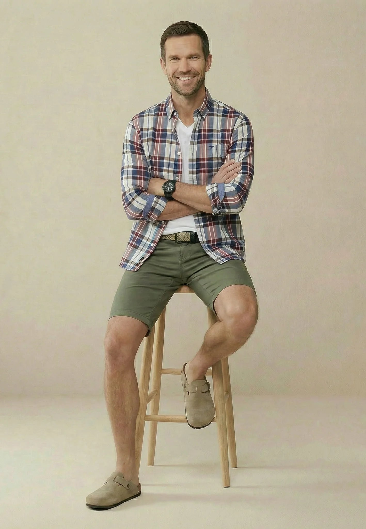 Chemise Oxford à col boutonné et manches longues - jusqu’au 4XL