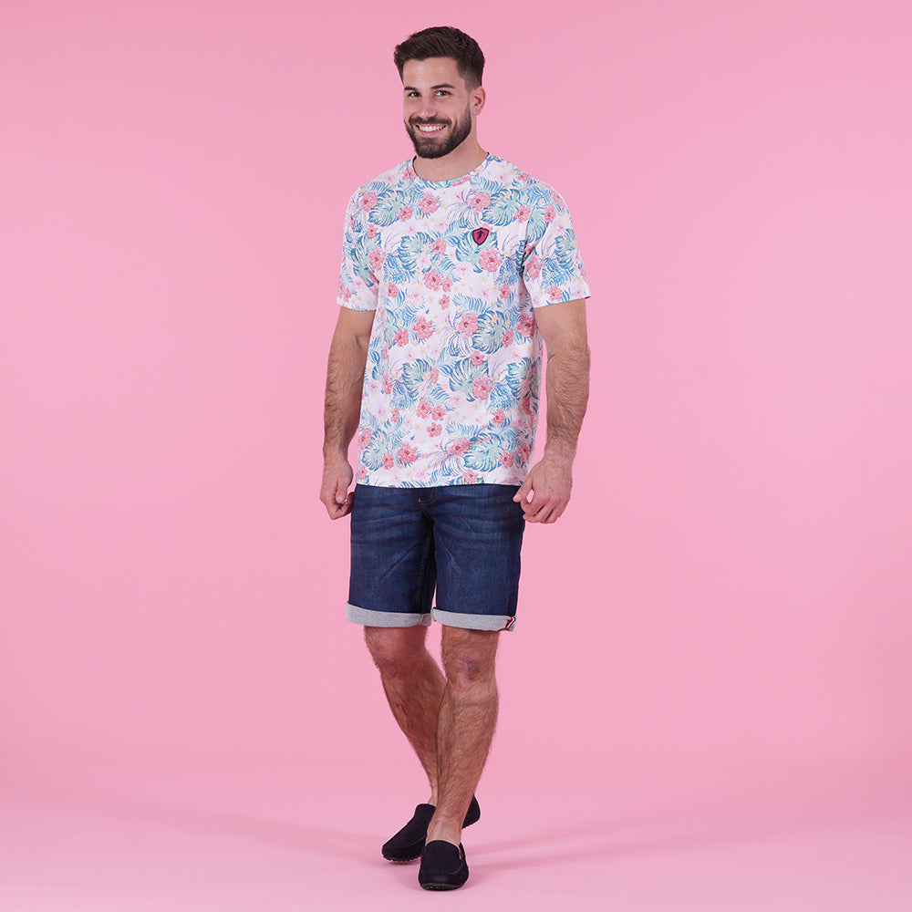 T-shirt blanc à imprimé Tropical Rugby Ruckfield
Réf. : 25E_H0007053_001