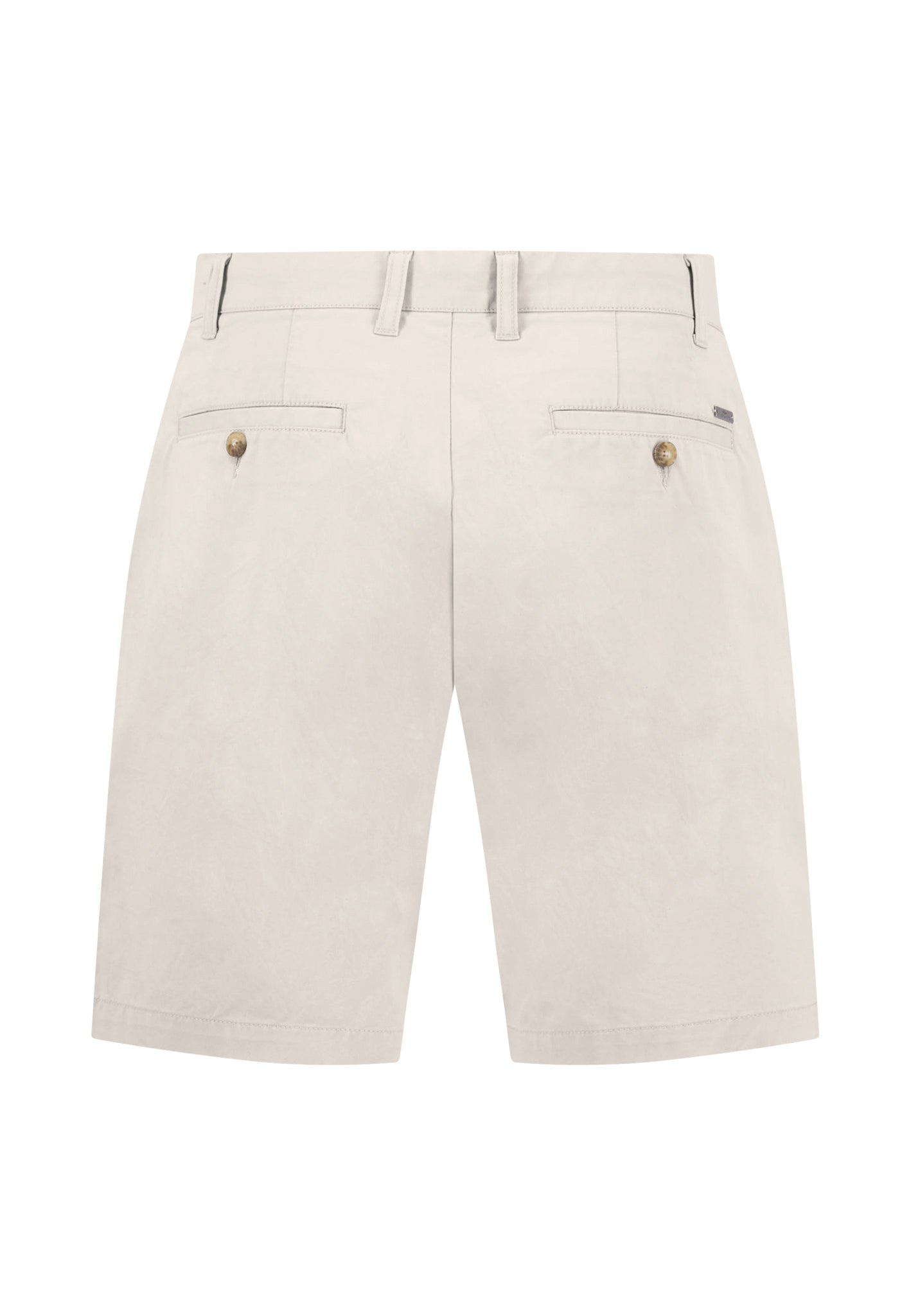 Short en coton stretch avec ceinture classique stone - jusqu’au 44/56