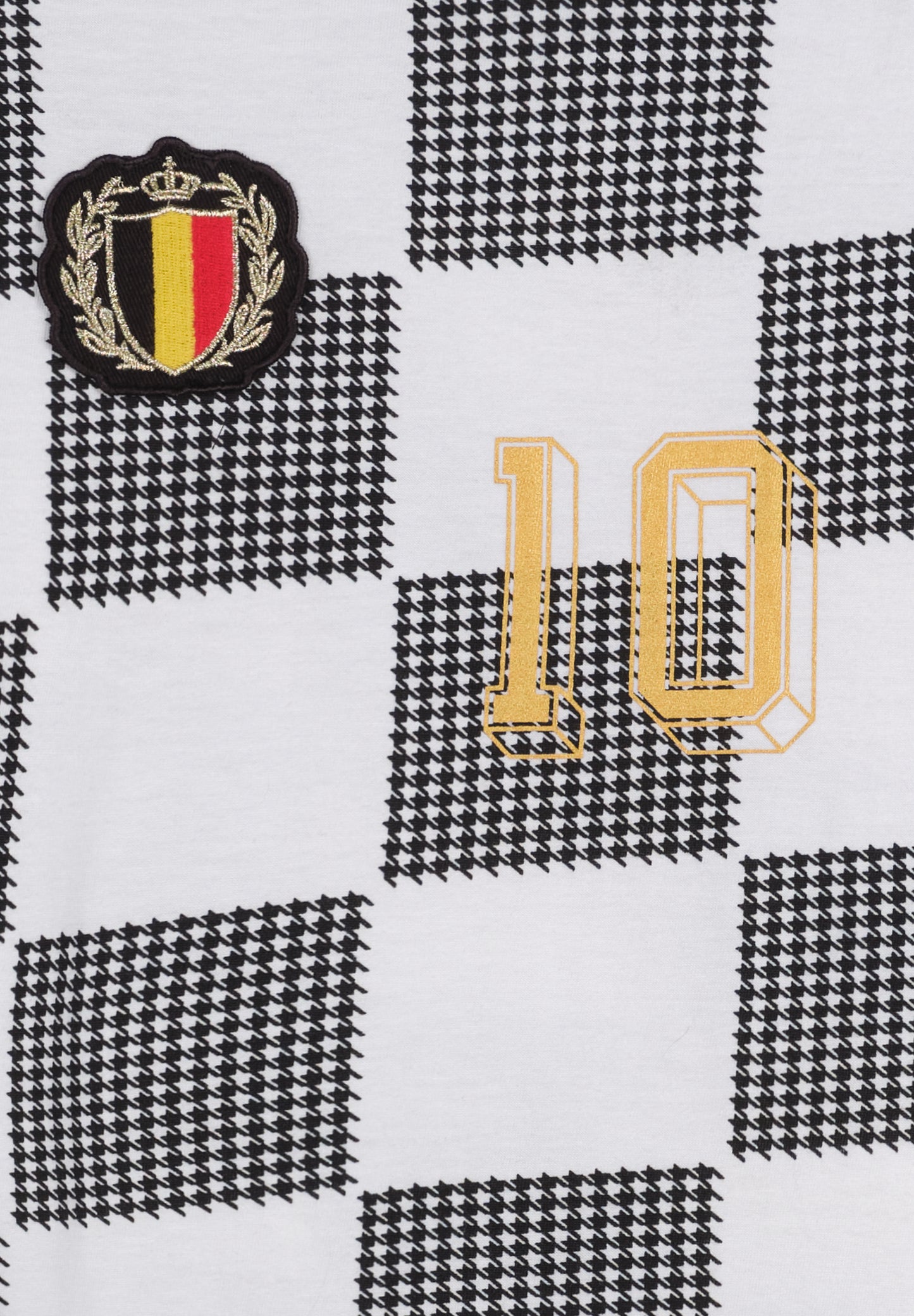 T-shirt homme Belgique motif damier – Édition Collector coupe du monde 2026 - jusqu’au 5XL