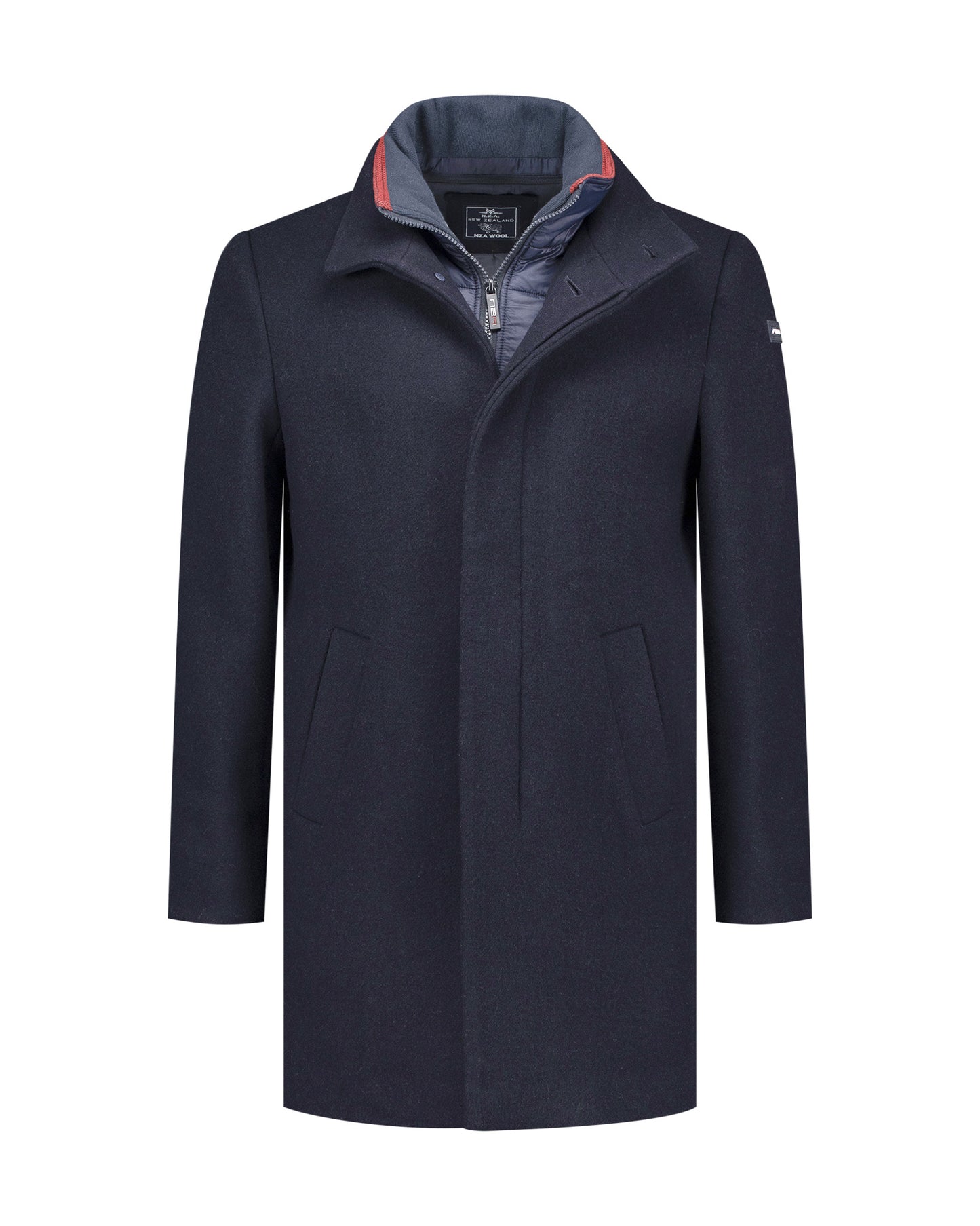 Manteau en laine bleu