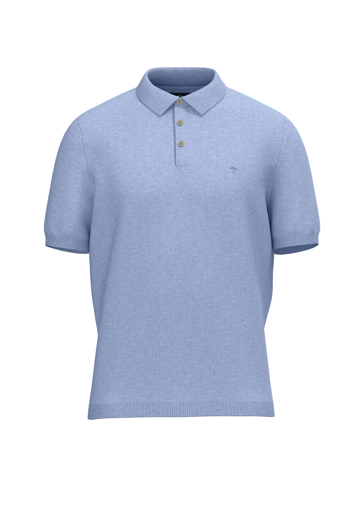 Polo Homme bleu clair casual chic logo poitrine – jusqu’au XXL