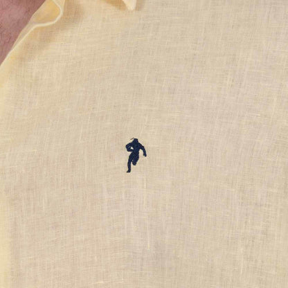 Chemise Lin manches longues jaune foncé