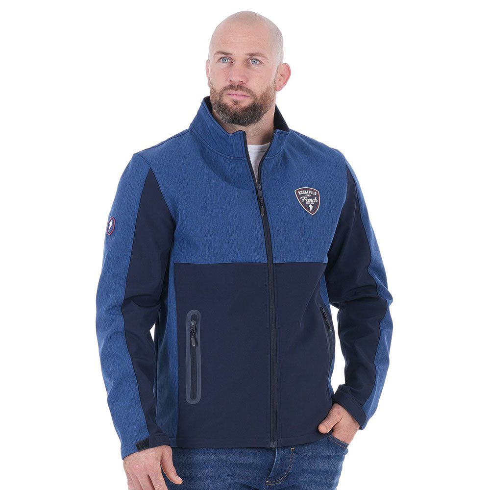 Softshell Ruckfield French Rugby Club bleu marine