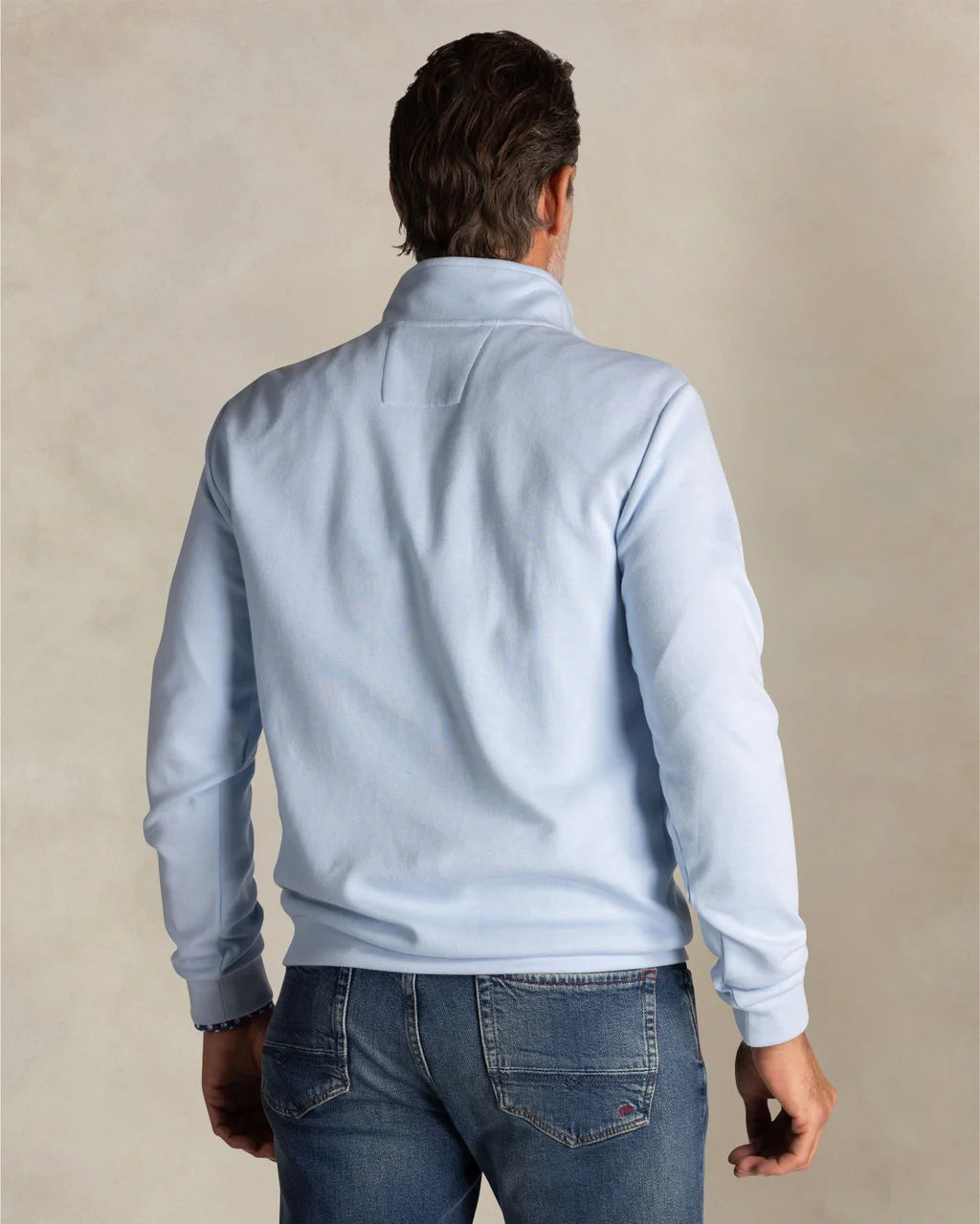26AN301 SWEAT SKY BLUE MELANGE - jusqu’au 3XL