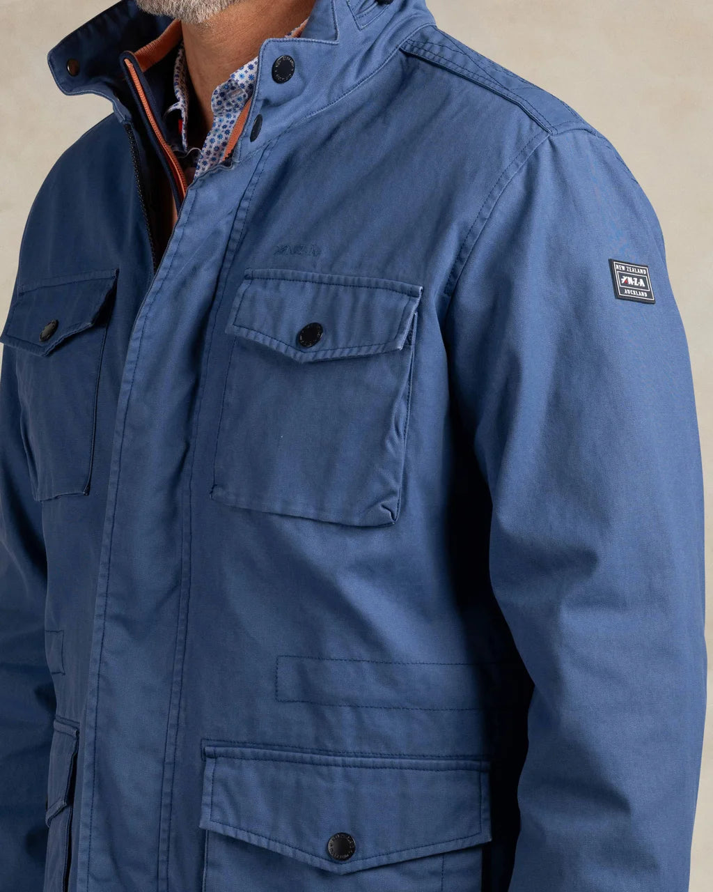 Veste Homme bleu spring casual chic poches à rabat – jusqu’au 3XL