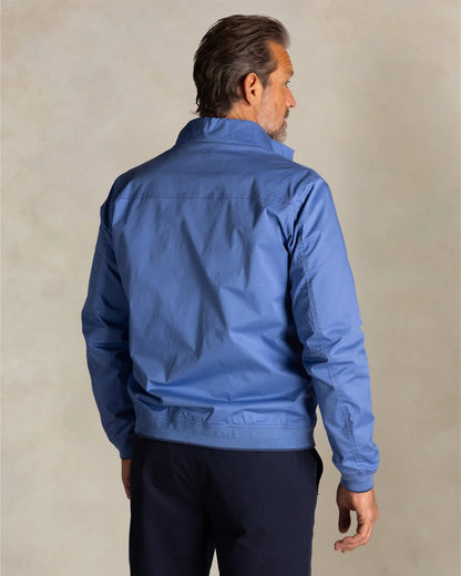 Veste Homme bleu classique casual chic col montant – jusqu’au 3XL