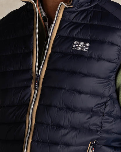 Bodywarmer Homme bleu marine casual chic col contrasté – jusqu’au 3XL