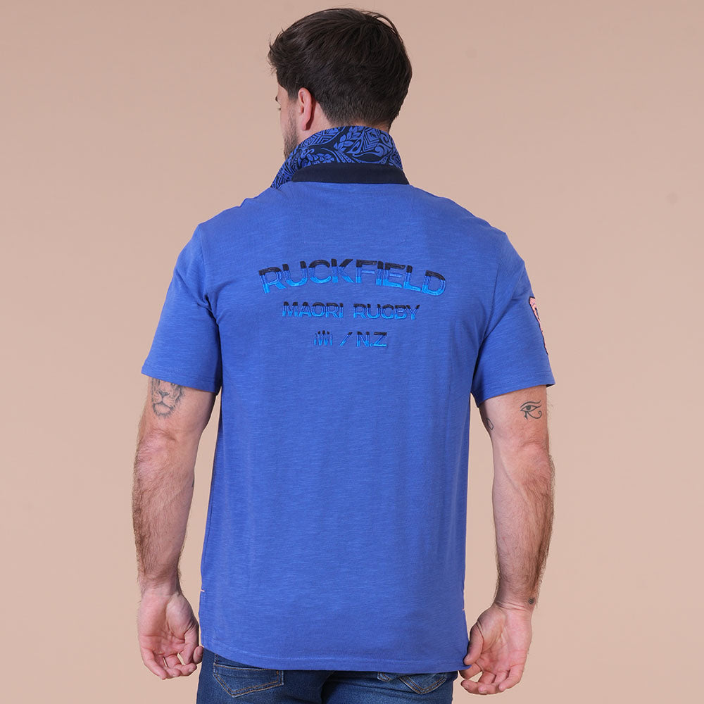 POLO MC MAORI RUGBY  Bleu fonce - jusqu’au 4XL