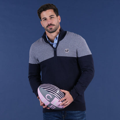 Pull demi zip Le Club Ruckfield bleu marine
Réf. : 25H_H0007281_018