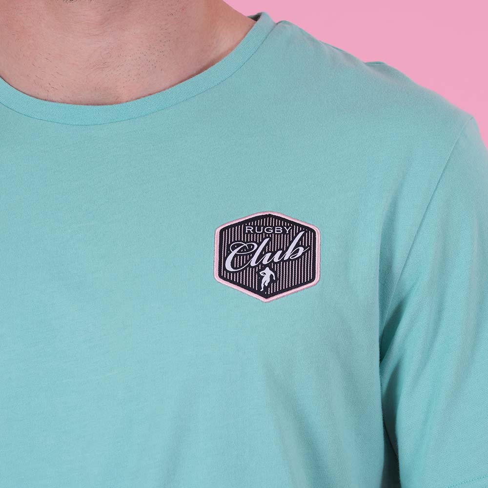T-shirt vert d'eau Ruckfield Rugby Club