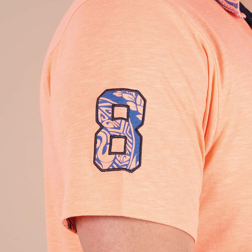 POLO MC Orange Vif  MAORI RUGBY - jusqu’au 3XL