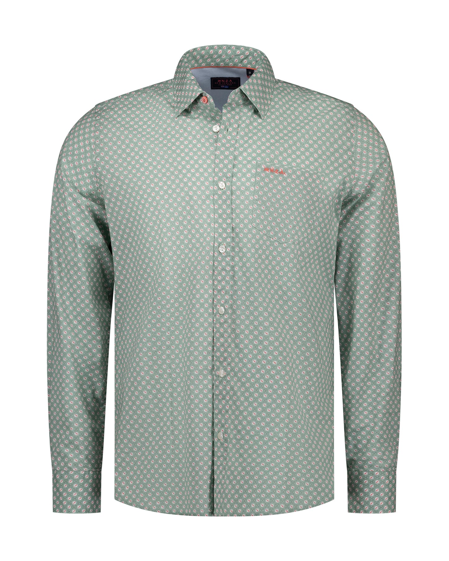 Chemise Homme vert clair casual chic motif imprimé – jusqu’au 3XL