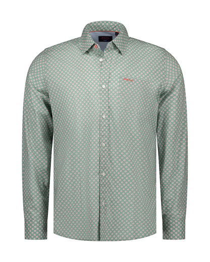 Chemise Homme vert clair casual chic motif imprimé – jusqu’au 3XL