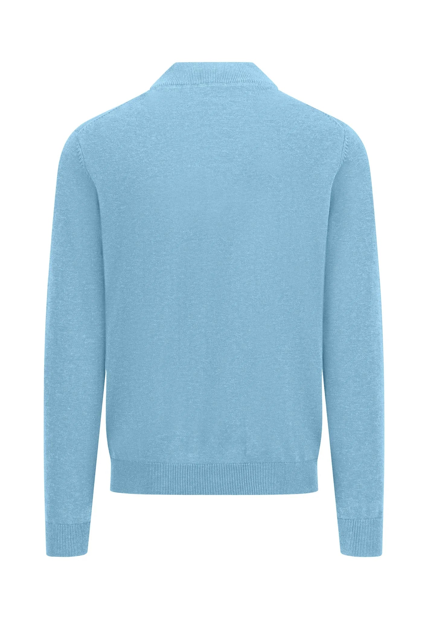 Fine cardigan with a stand -up collar
