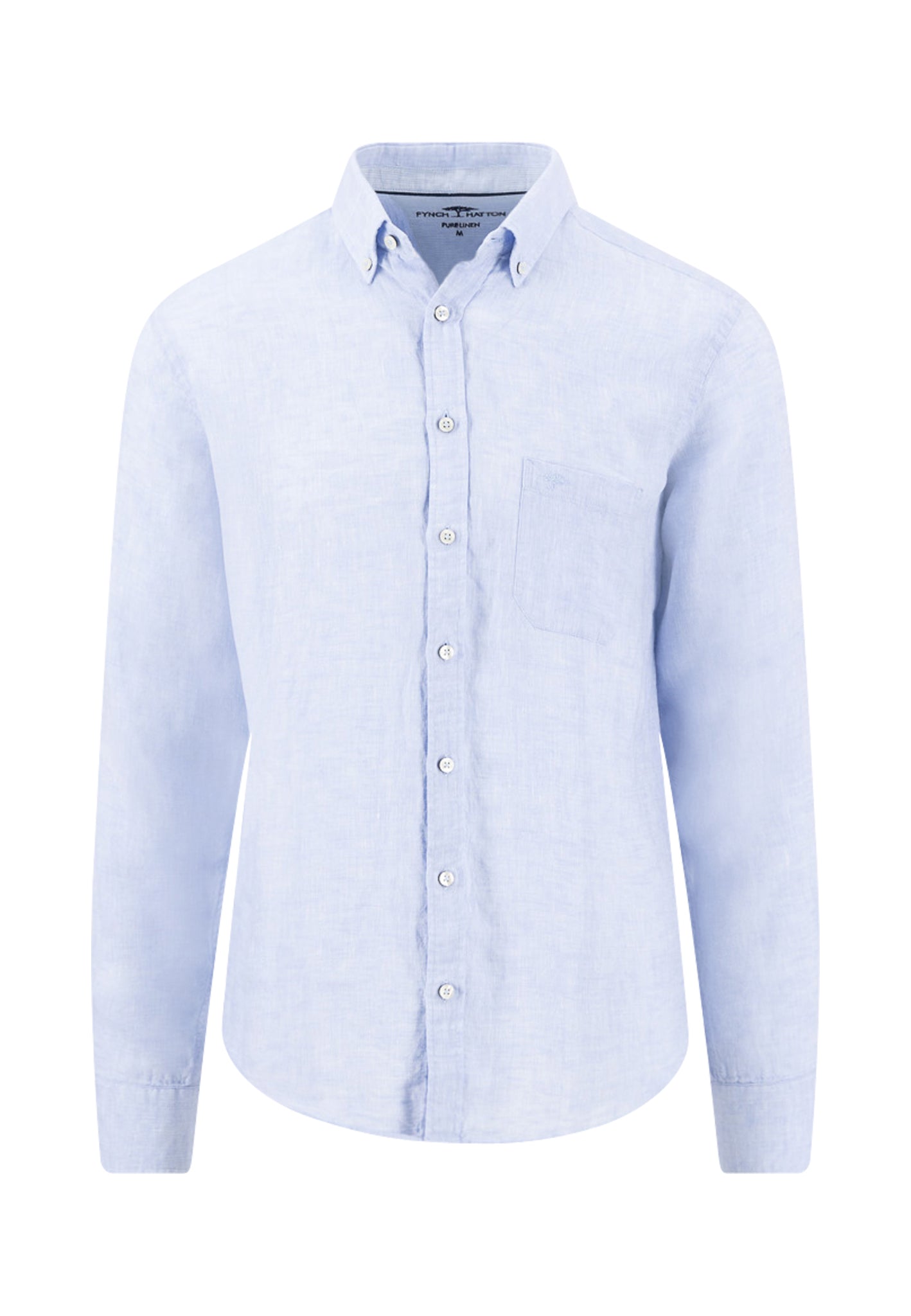 Chemise homme bleu clair casual chic poche poitrine – jusqu’au 3XL