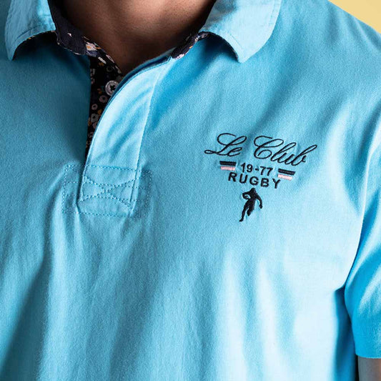 Polo bleu clair à manches courtes Ruckfield Rugby Club
Réf. : 24E_H0006670_012
