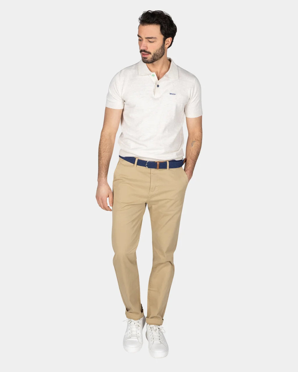 Polo de base beige