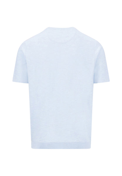Pull homme bleu clair casual chic logo discret – jusqu’au 3XL
