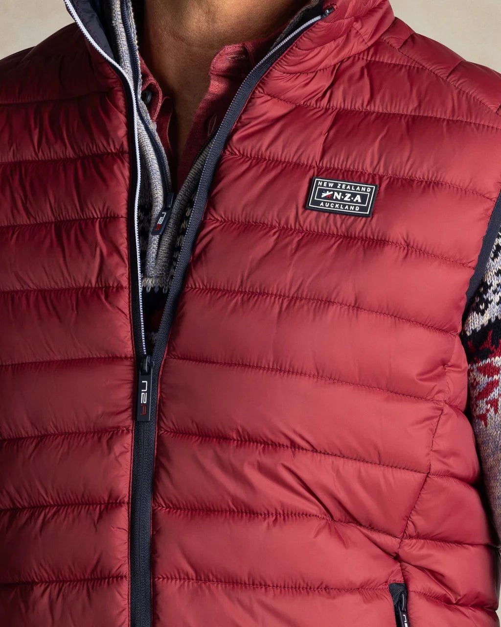 Bodywarmer matelassé rouge