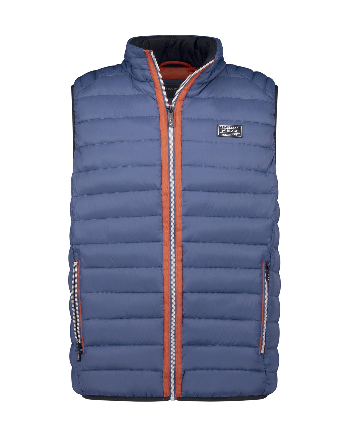 Bodywarmer Homme bleu spring casual chic zip contrasté – jusqu’au 3XL