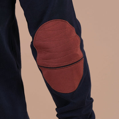 Polo à manches longues Ruckfield bleu marine Autumn Rugby Camp