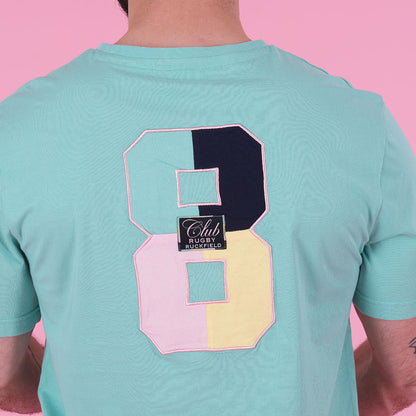 T-shirt vert d'eau Ruckfield Rugby Club