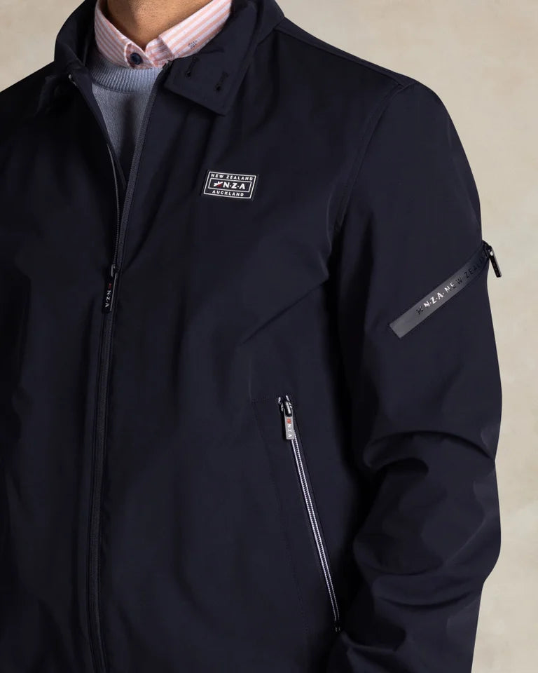 Blouson bomber Homme bleu marine casual chic logo poitrine – jusqu’au 3XL
