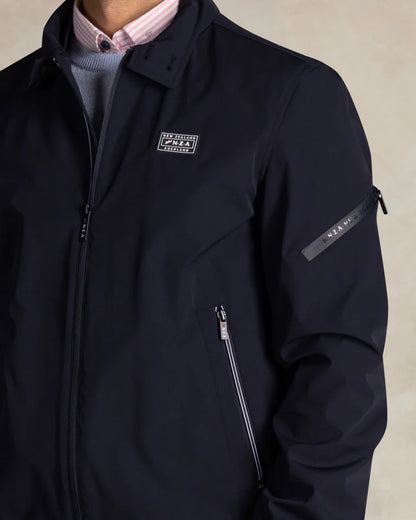 Blouson bomber Homme bleu marine casual chic logo poitrine – jusqu’au 3XL