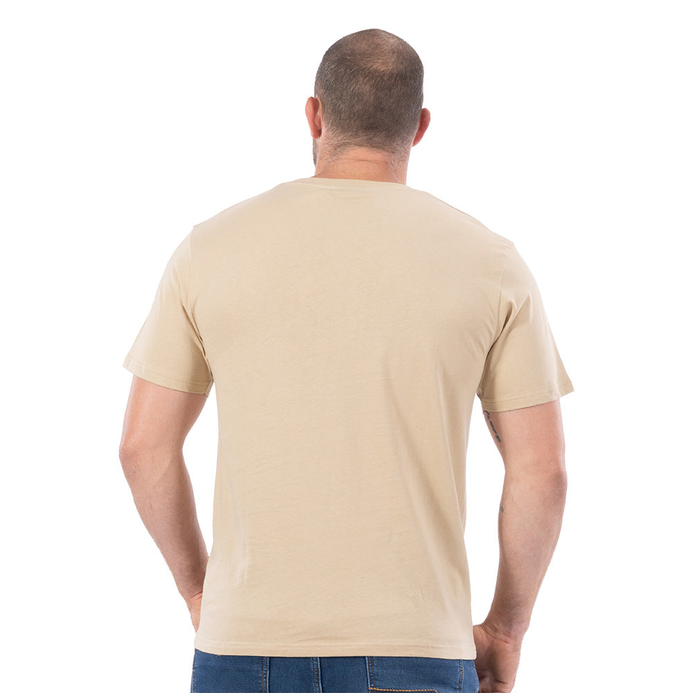 T-shirt Ruckfield à manches courtes rugby Maori beige
