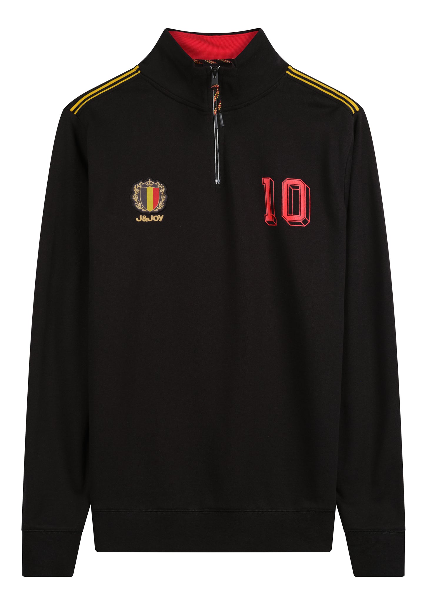 Sweat homme Belgique édition collector zippé col montant – Édition supporter football  coupe du monde 2026 - jusqu’au 3XL