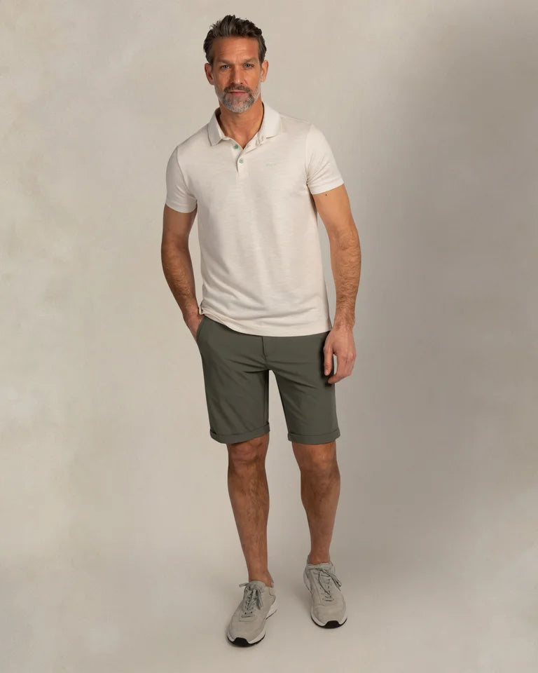 Polo Homme écru casual chic logo brodé – jusqu’au 3XL
