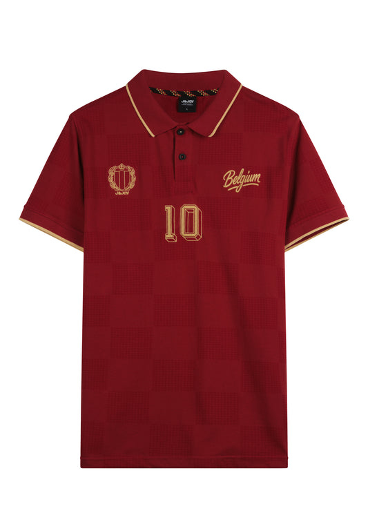 Polo homme Belgique rouge édition collector – Coupe du monde football 2026 - jusqu’au 4XL