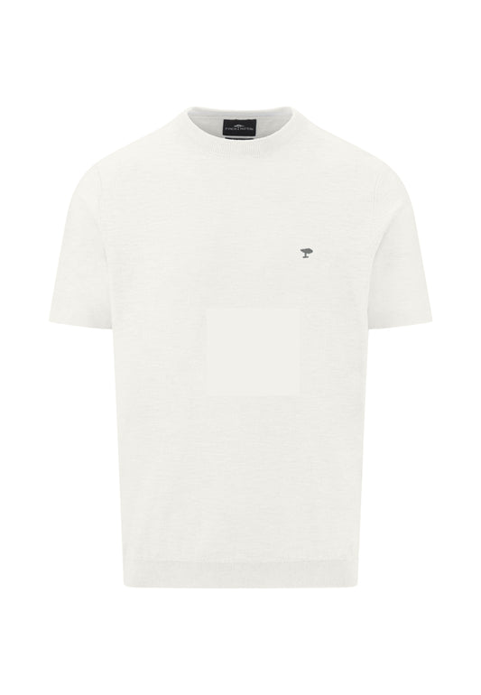 Pull homme blanc cassé casual chic logo brodé – jusqu’au 3XL