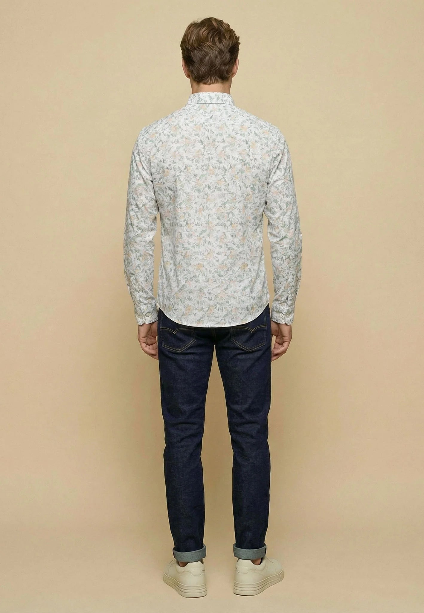 Chemise homme magnolia casual chic imprimé floral – jusqu’au 4XL