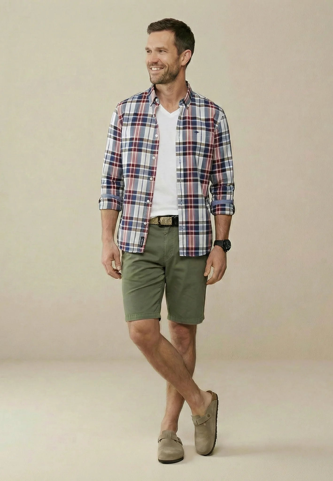 Chemise Oxford à col boutonné et manches longues - jusqu’au 4XL