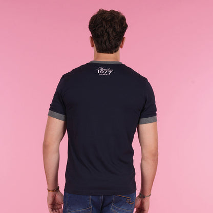 T SHIRT MC MEMBERS BLEU MARINE - jusqu’au 4XL