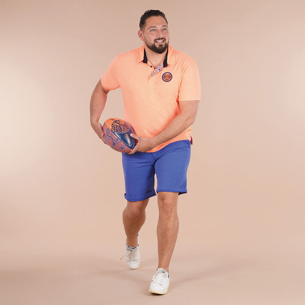 POLO MC Orange Vif  MAORI RUGBY - jusqu’au 3XL