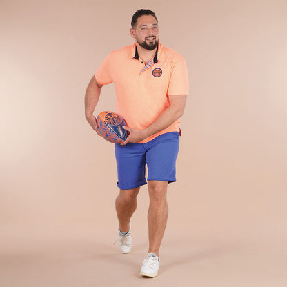 POLO MC Orange Vif  MAORI RUGBY - jusqu’au 3XL