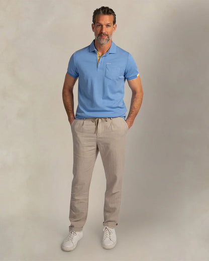 Polo Homme  casual chic col contrasté – jusqu’au 3XL