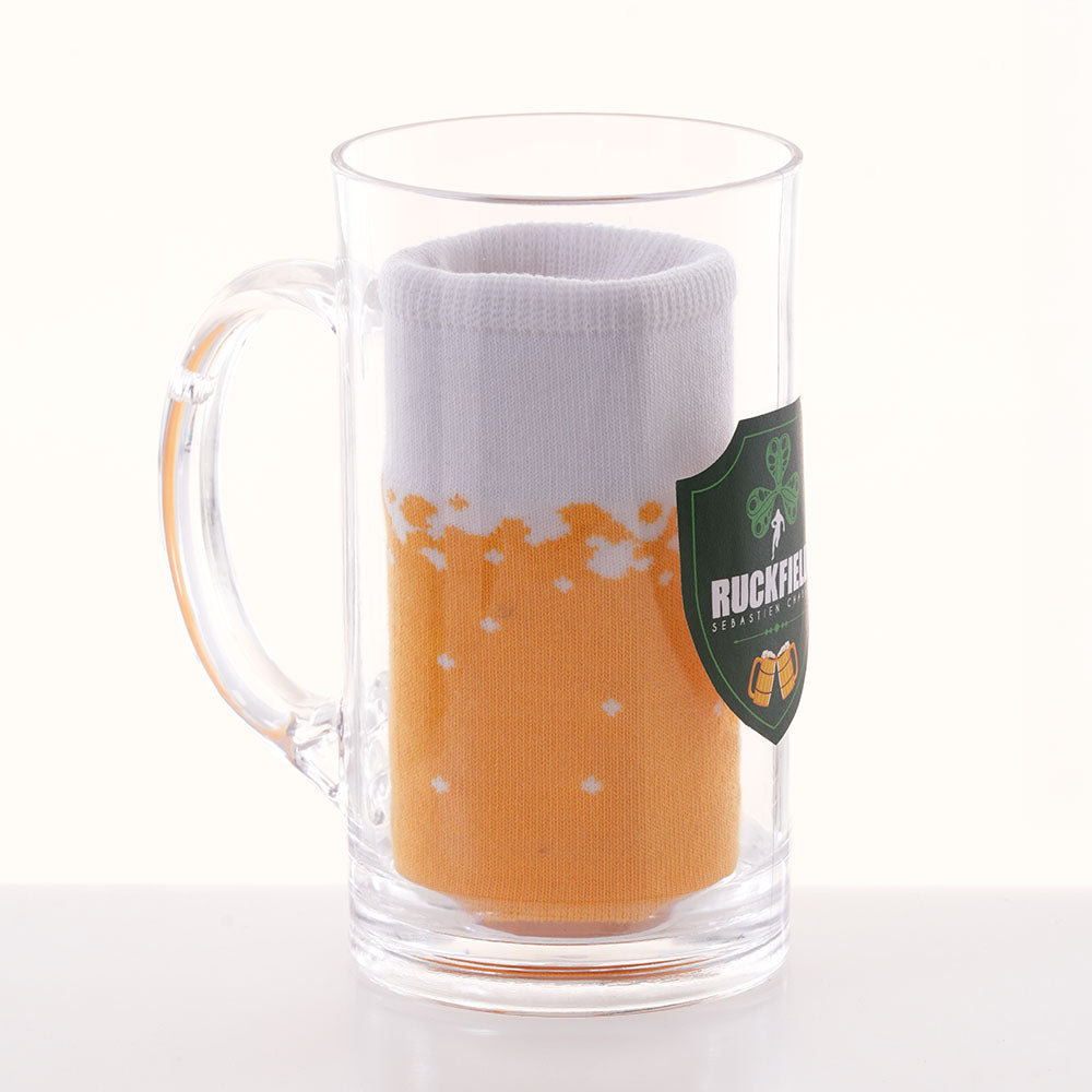 PACK FETE DE PERES CHAUSSETTES + CHOPE ST PATRICK  TU  JAUNE