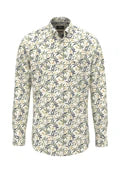Chemise en coton à tissage irrégulier et col boutonné - jusqu’au 3XL
