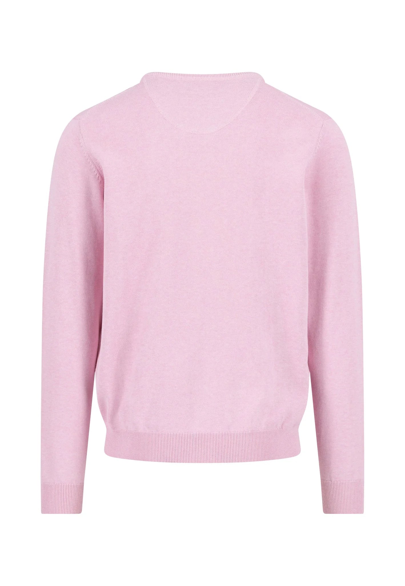 Pull en maille fine 100% coton à col en V magnolia - jusqu’au 4XL