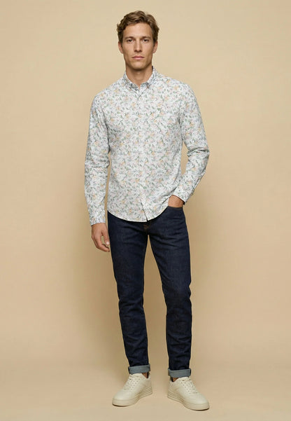 Chemise homme magnolia casual chic imprimé floral – jusqu’au 4XL