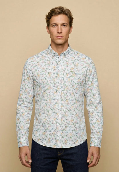 Chemise homme magnolia casual chic imprimé floral – jusqu’au 4XL