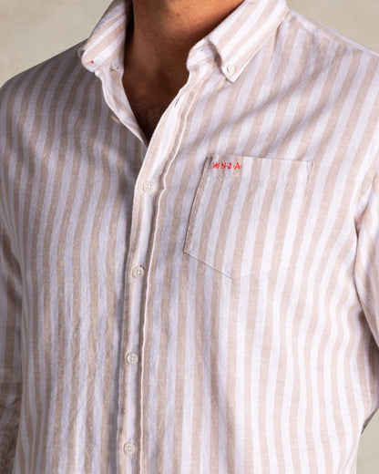 26AN546 SHIRT LONG SLEEVE LIGHT DUNE