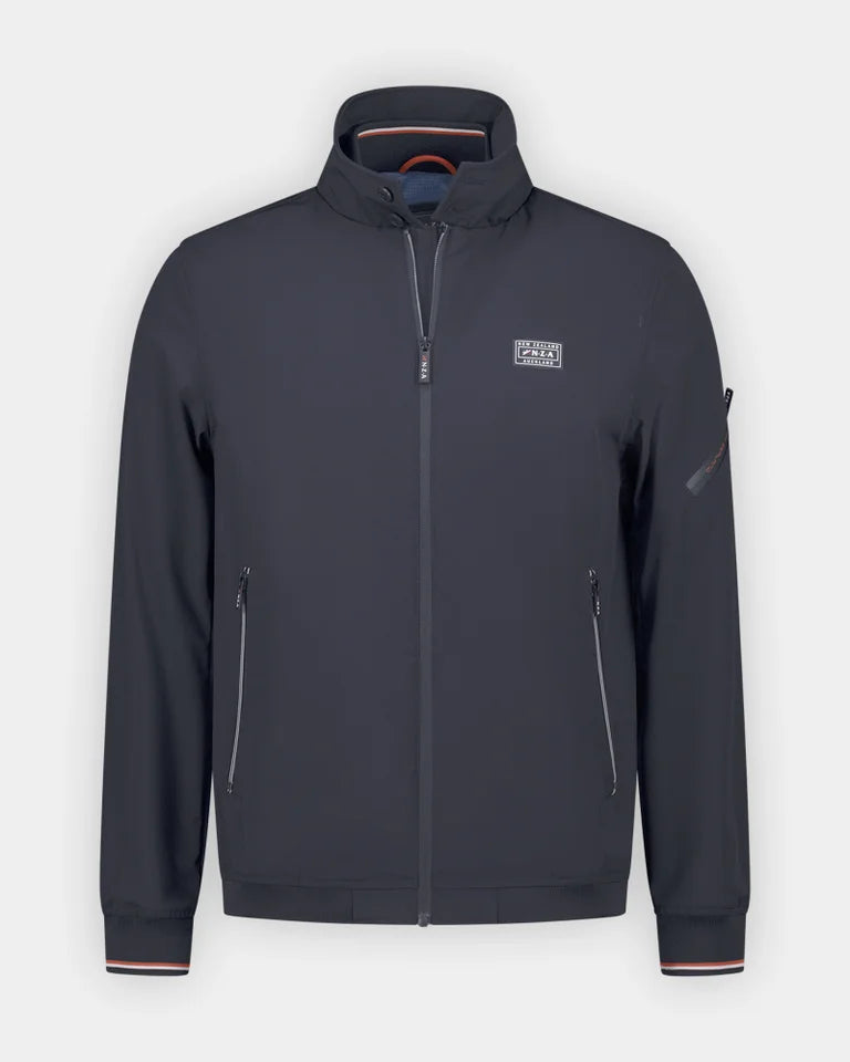 Blouson bomber Homme bleu marine casual chic logo poitrine – jusqu’au 3XL