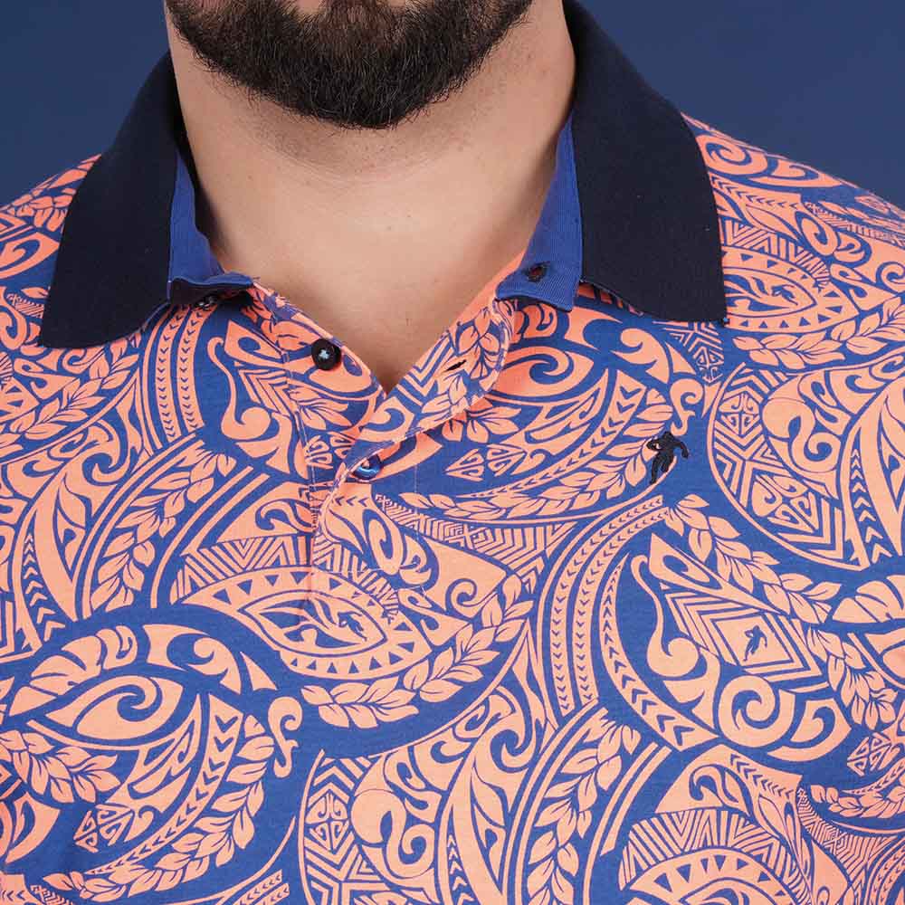 POLO MC MAORI RUGBY  Orange vif - jusqu’au 4XL